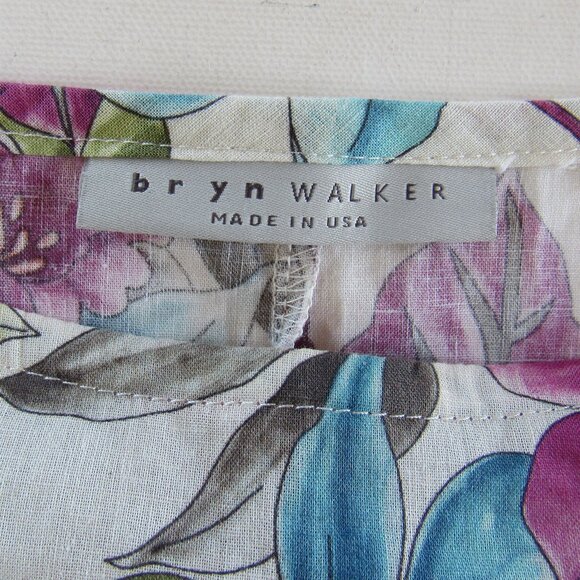 Bryn Walker Women's Relaxed Boatneck 3/4 Sleeve Bex Shirt Size S Floret Print - Picture 3 of 8